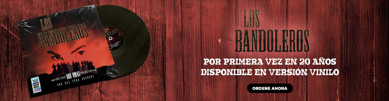Combo Bandoleros con Vinilo Edición Limitada