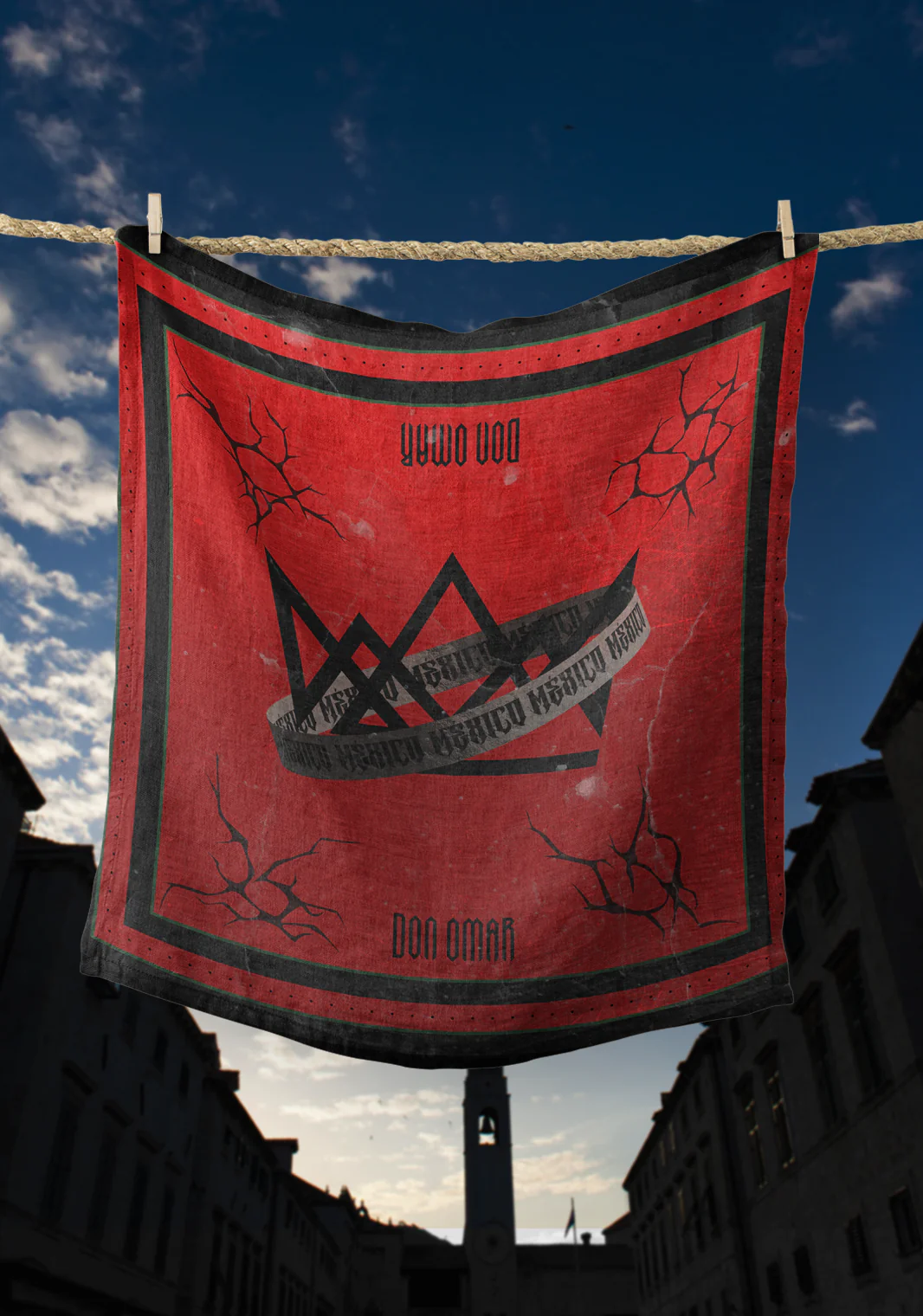 Bandana CROWN Red