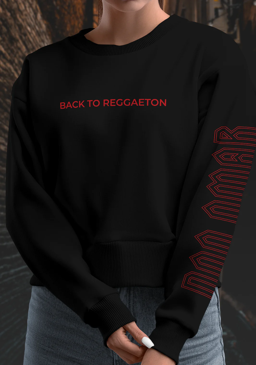 Sudadera Crop Top